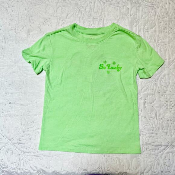 Cat & Jack Basketball Shamrock Graphic Tee Size 5 - Picture 2 of 6